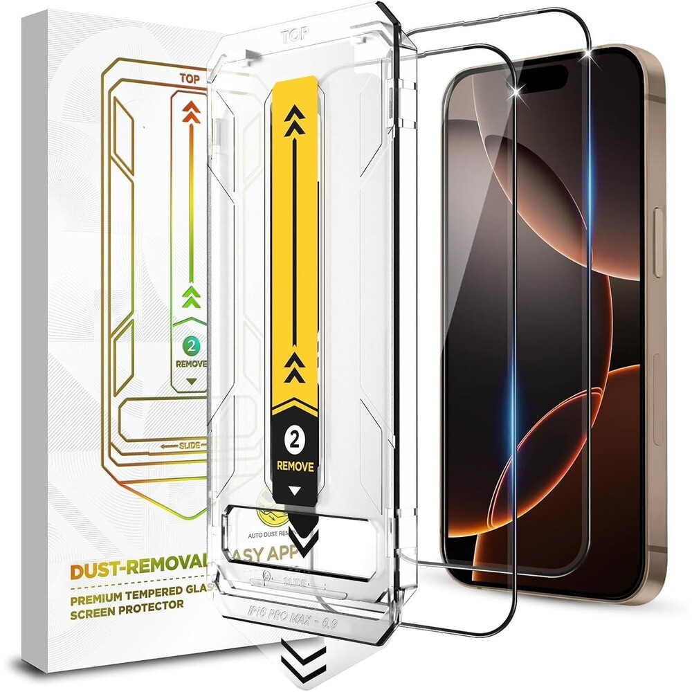 TQLGY 2 Pack for iPhone 16 Pro Max Screen Protector